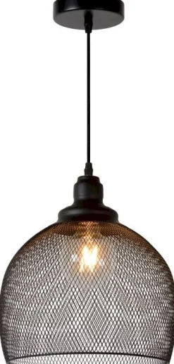 Outlet Lucide Mesh Hanglamp Zwart