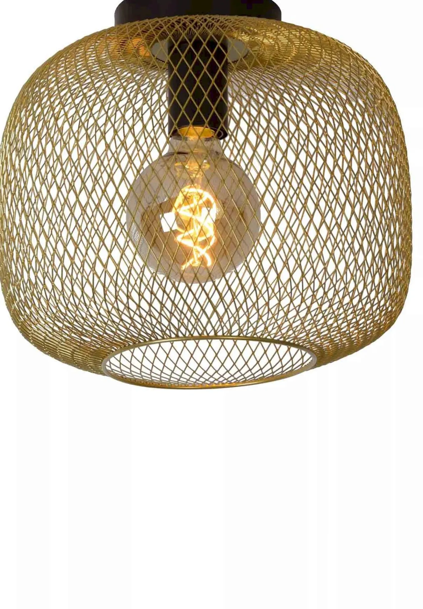 Clearance Lucide Mesh Plafondlamp Goud
