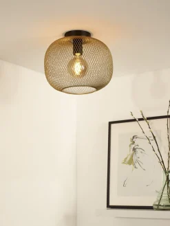 Clearance Lucide Mesh Plafondlamp Goud