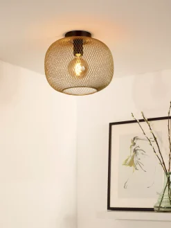 Clearance Lucide Mesh Plafondlamp Goud