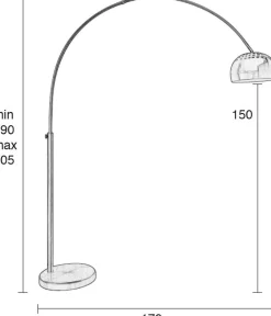 Sale Zuiver Metal Bow Vloerlamp Copper