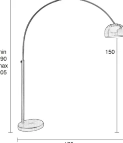 Outlet Zuiver Metal Bow Vloerlamp Brass