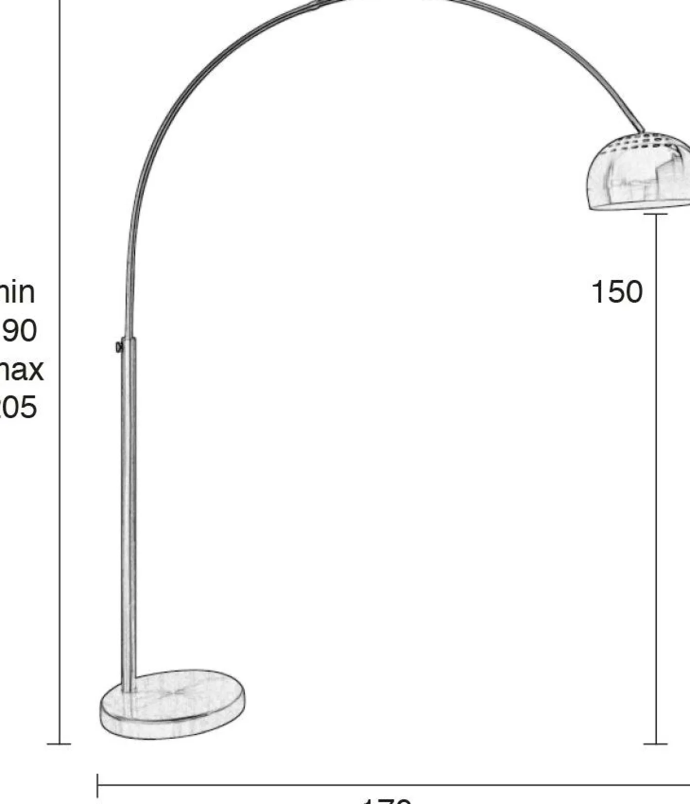 Outlet Zuiver Metal Bow Vloerlamp Brass