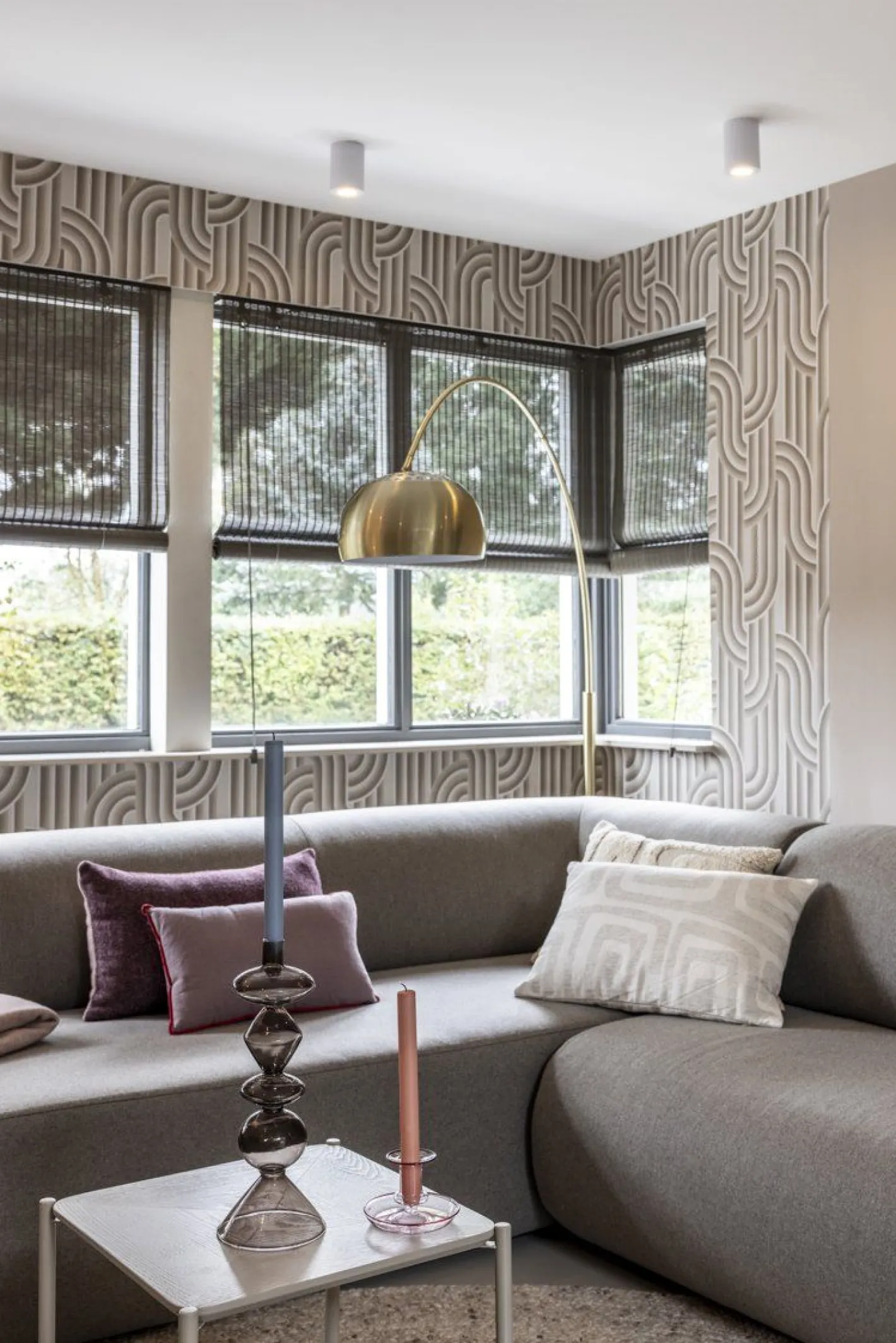Outlet Zuiver Metal Bow Vloerlamp Brass
