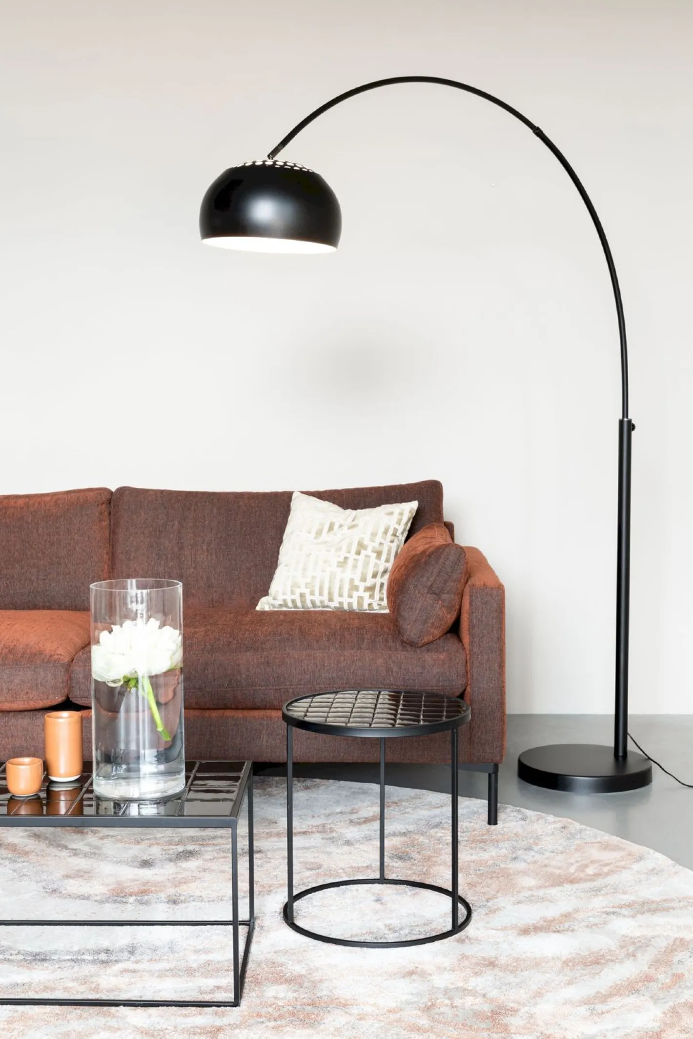 Hot Zuiver Metal Bow Vloerlamp Black