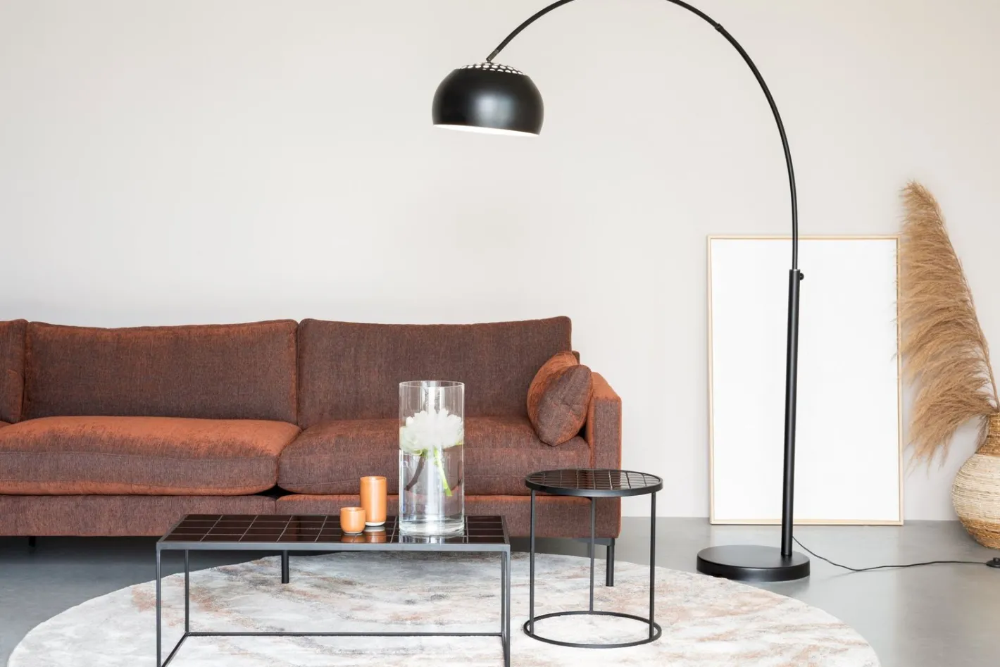 Hot Zuiver Metal Bow Vloerlamp Black