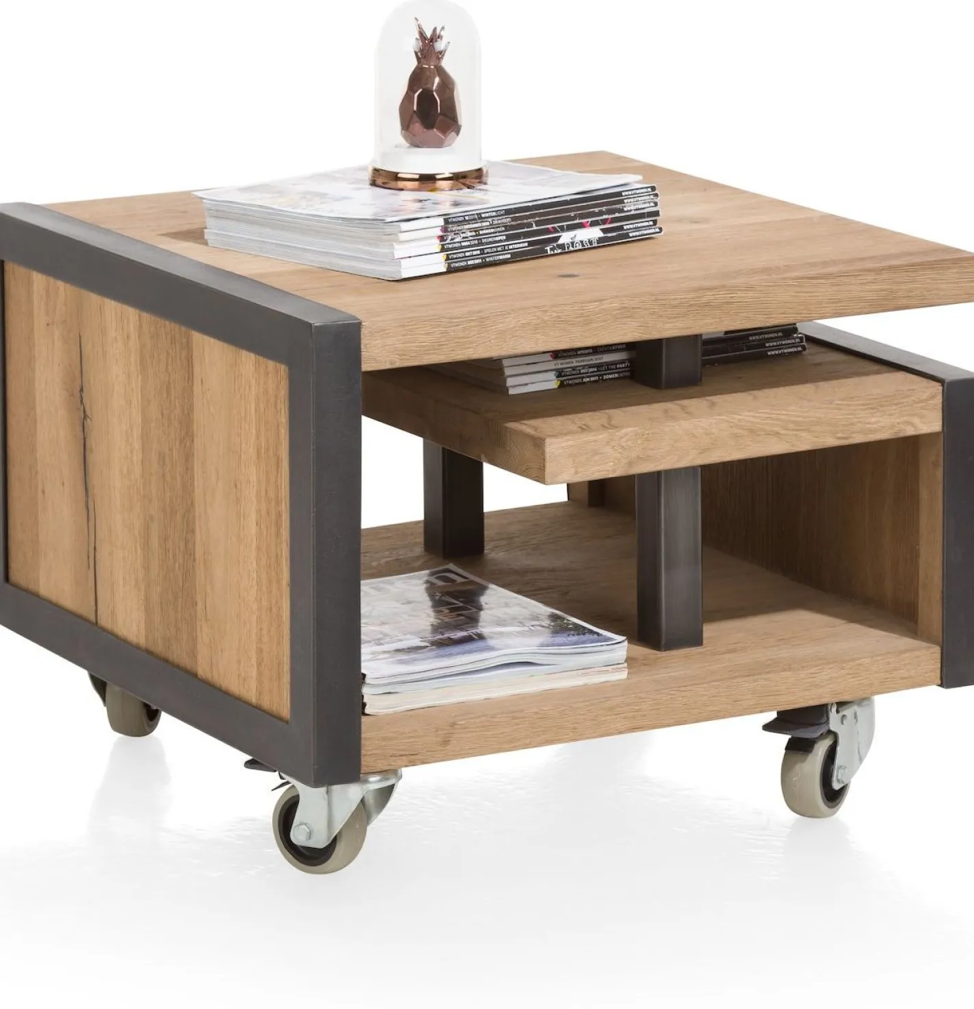 Best Henders en Hazel Metalo Bijzettafel Railway Brown