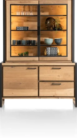 New Henders en Hazel Metalo Buffetkast Railway brown
