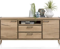 Best Henders en Hazel Metalo Dressoir Railway Brown, Desert Black