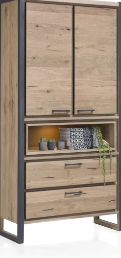 Discount Henders en Hazel Metalo Opbergkast Railway Brown, Desert Black