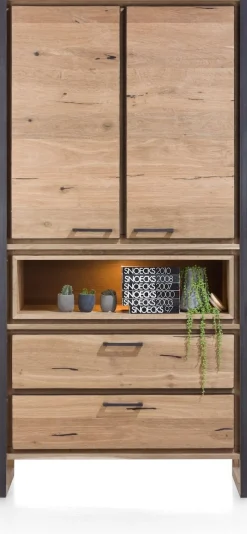 Discount Henders en Hazel Metalo Opbergkast Railway Brown, Desert Black