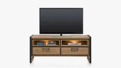 New Henders en Hazel Metalo Tv-meubel Railway Brown, Desert Black