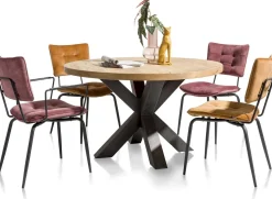 Discount Henders en Hazel Metalox Rond Eettafel Railway Brown
