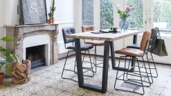 Henders en Hazel Metalox V-poot Bartafel Railway Brown