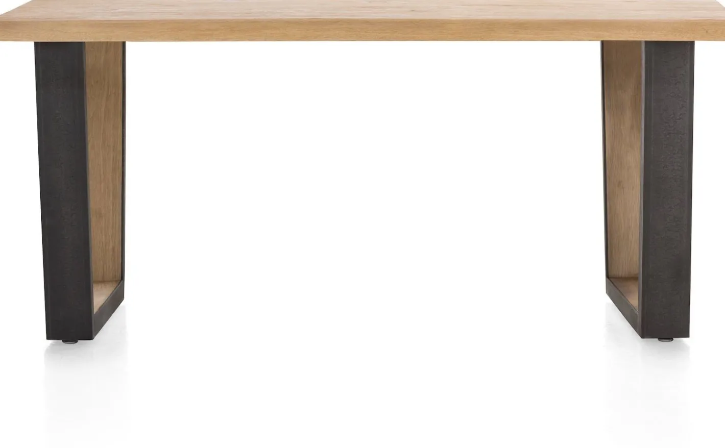 Discount Henders en Hazel Metalox V-Poot Hout Eettafel Railway-Brown