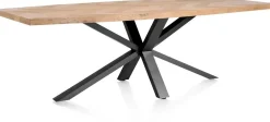 Discount Henders en Hazel Metaluxe Eettafel Railway Brown