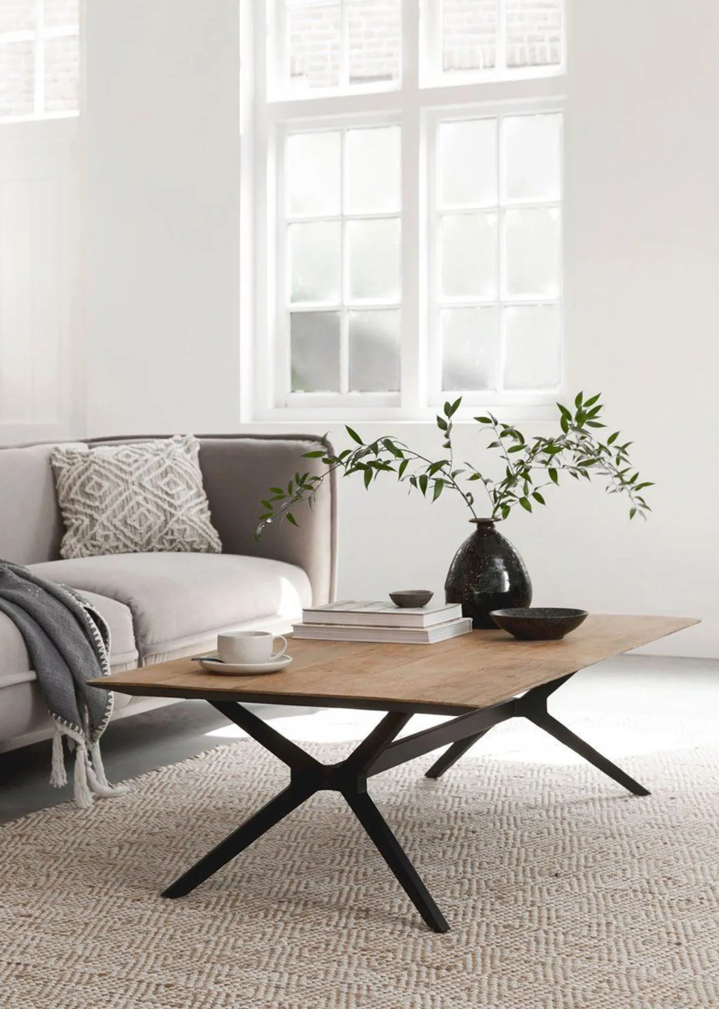 Best DTP Home Metropole Salontafel Naturel, Zwart