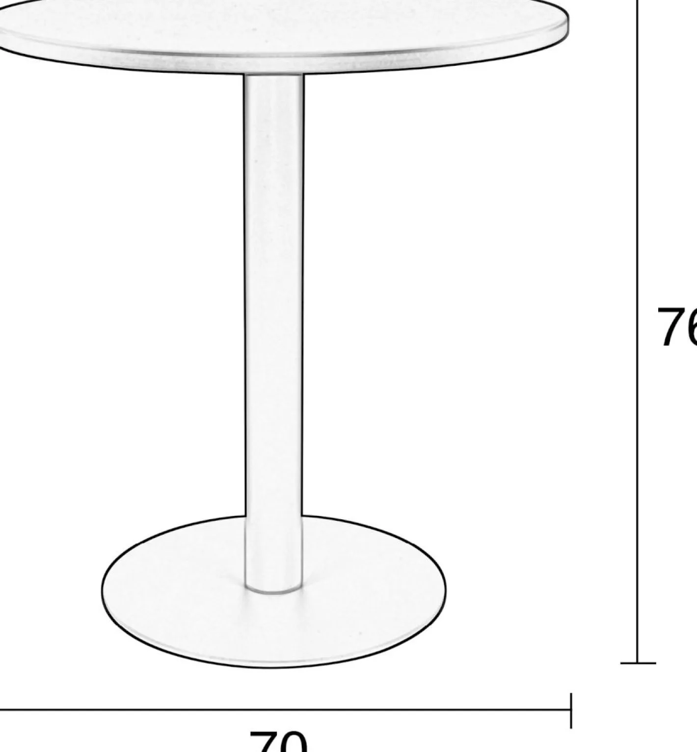 Outlet Zuiver Metsu Bijzettafel Black