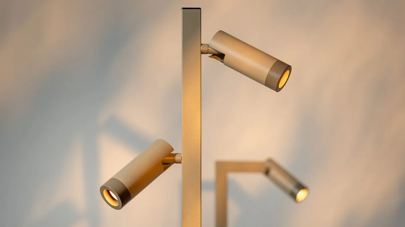 Clearance Eijerkamp Collectie Miller 2-lichts Vloerlamp Mat Zand