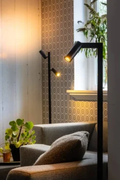 Discount Eijerkamp Collectie Miller 1-lichts Vloerlamp Zwart
