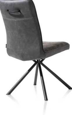 Discount Henders en Hazel Milva Eetkamerstoel Antraciet, Zwart