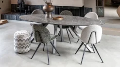 Discount XOOON Minato Ovaal Eettafel Licht Grijs