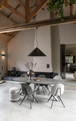 Discount XOOON Minato Ovaal Eettafel Licht Grijs