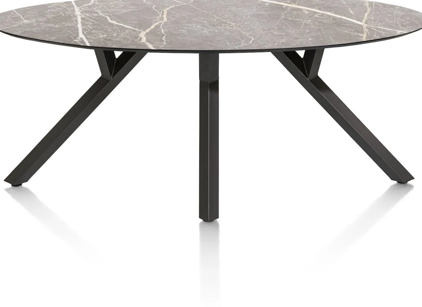 Discount XOOON Minato Ovaal Eettafel Licht Grijs