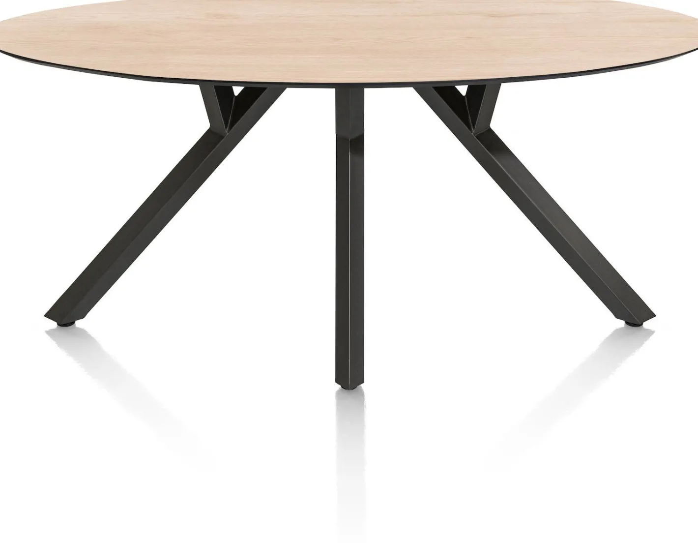 Online XOOON Minato Ovaal Eettafel Naturel