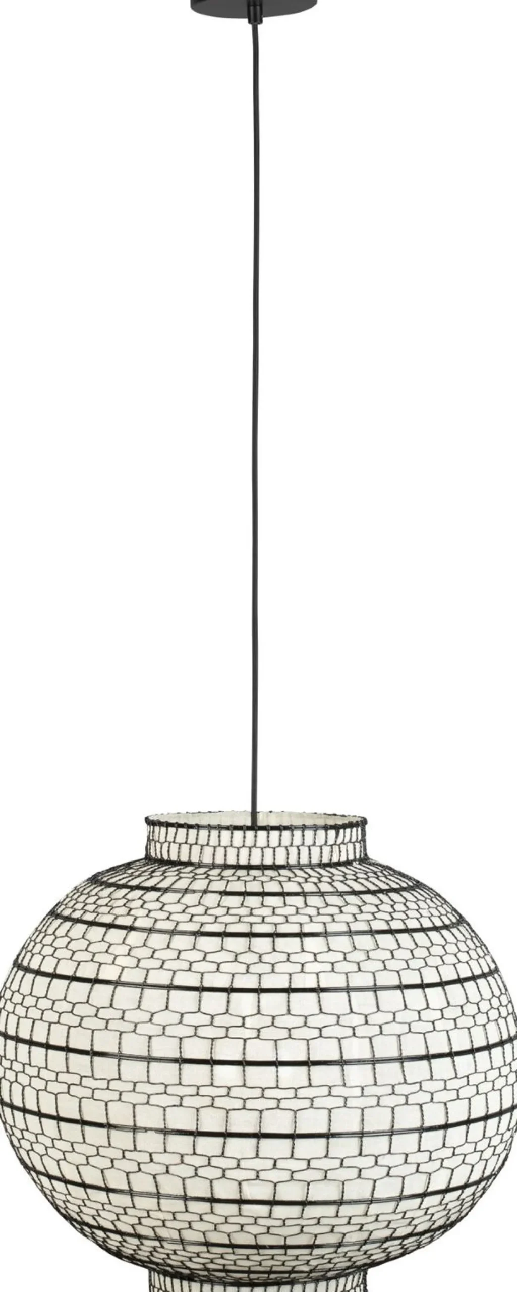 Outlet Dutchbone Ming Hanglamp Black, White