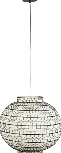 Outlet Dutchbone Ming Hanglamp Black, White