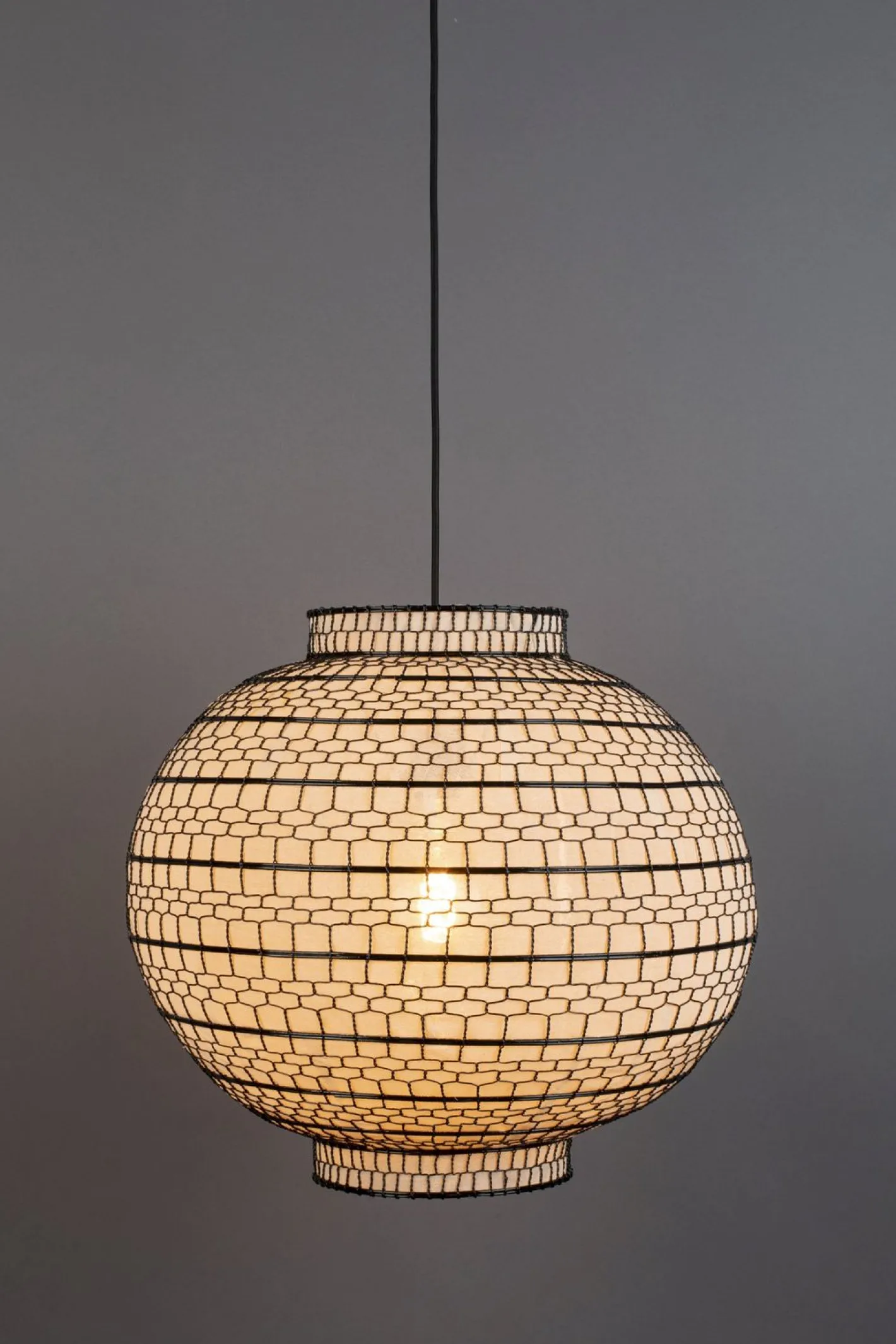 Outlet Dutchbone Ming Hanglamp Black, White