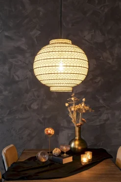 Outlet Dutchbone Ming Hanglamp Black, White