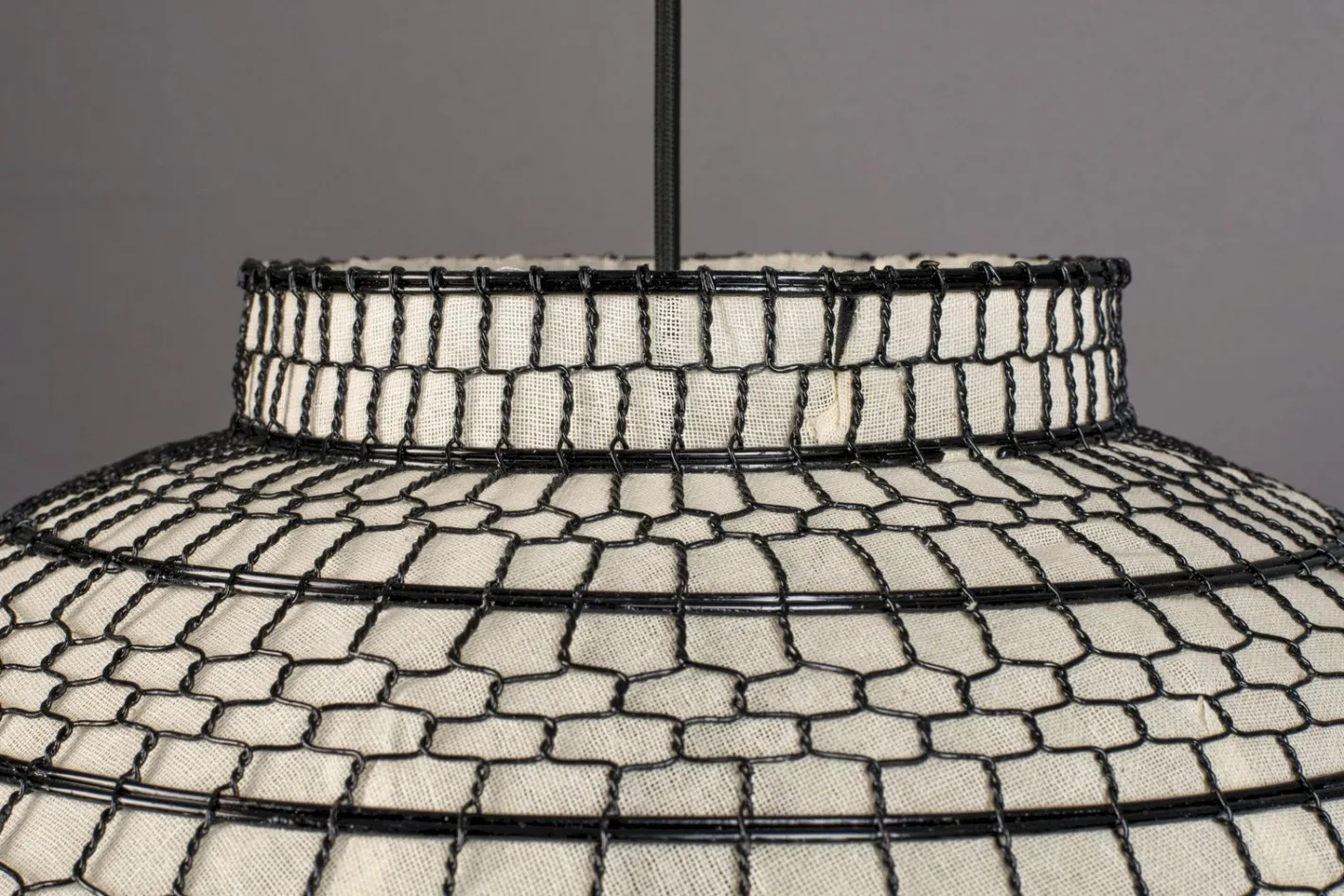 Outlet Dutchbone Ming Hanglamp Black, White