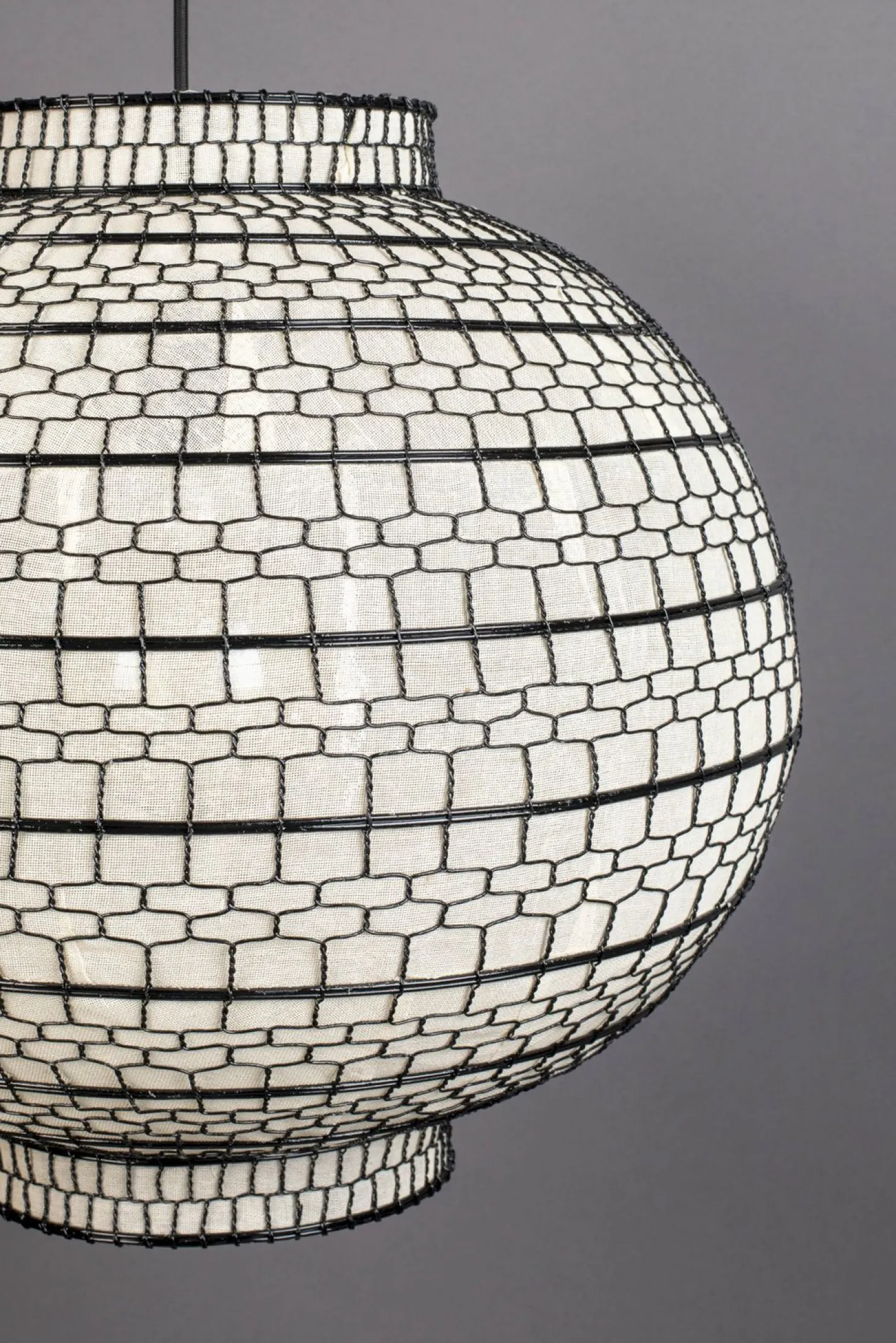Outlet Dutchbone Ming Hanglamp Black, White