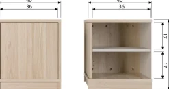 Online vtwonen Modulair Onderkast Natural Matt