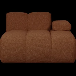 Discount WOOOD Mojo Bouclé Chaise Longue Rust Brown Melange