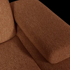 Discount WOOOD Mojo Bouclé Chaise Longue Rust Brown Melange