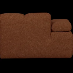 New WOOOD Mojo Bouclé Chaise Longue Rust Brown Melange