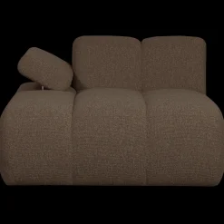 Outlet WOOOD Mojo Bouclé Chaise Longue Brown Melange