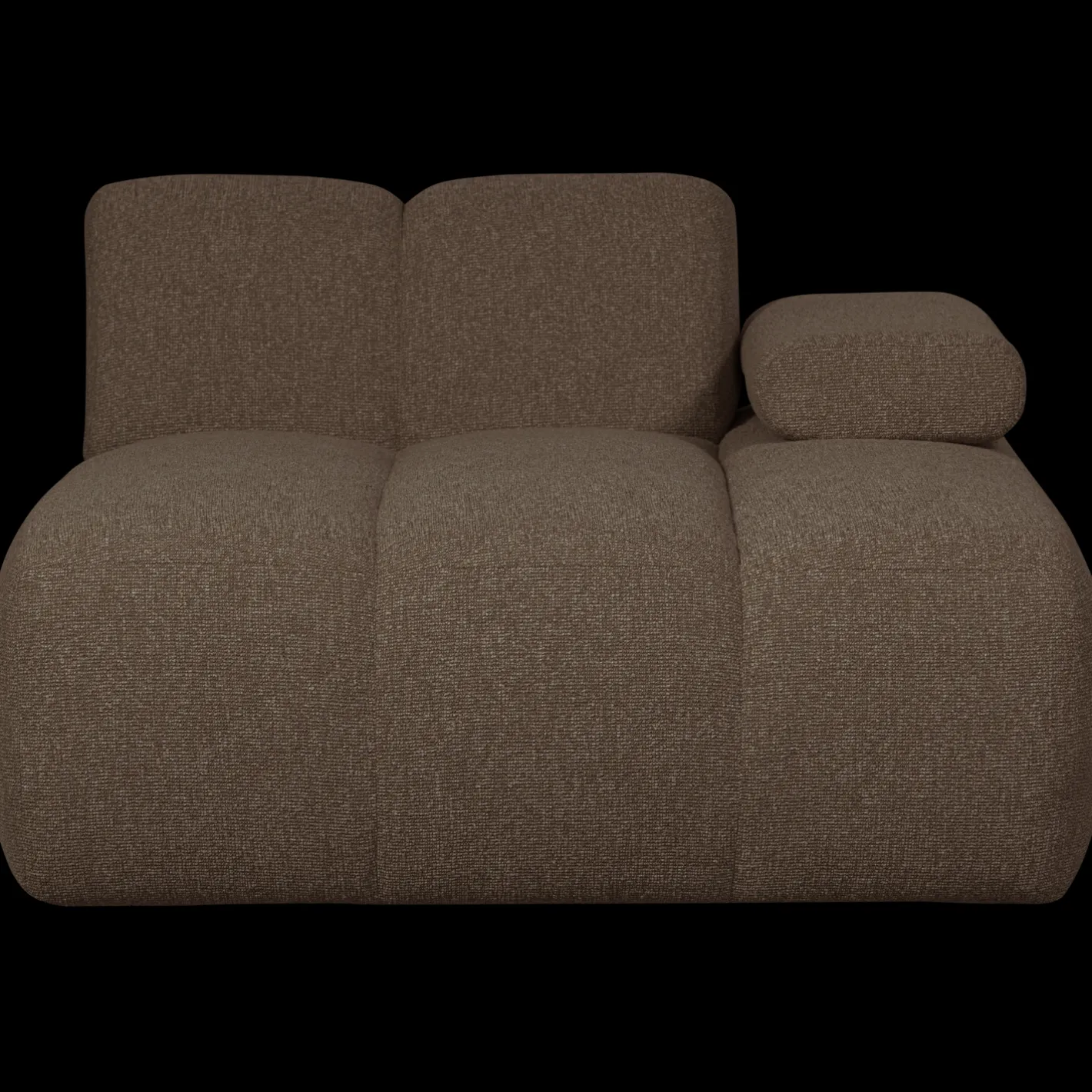 Sale WOOOD Mojo Bouclé Chaise Longue Brown Melange