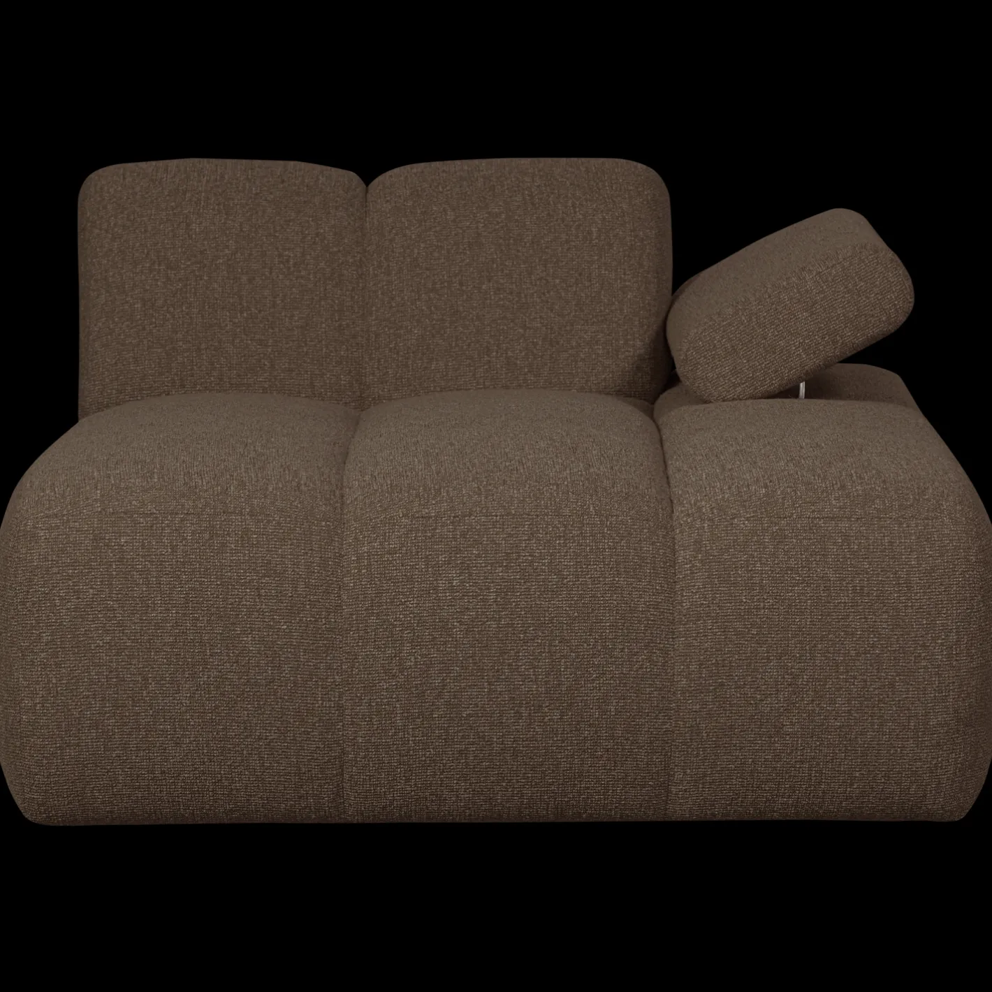Sale WOOOD Mojo Bouclé Chaise Longue Brown Melange