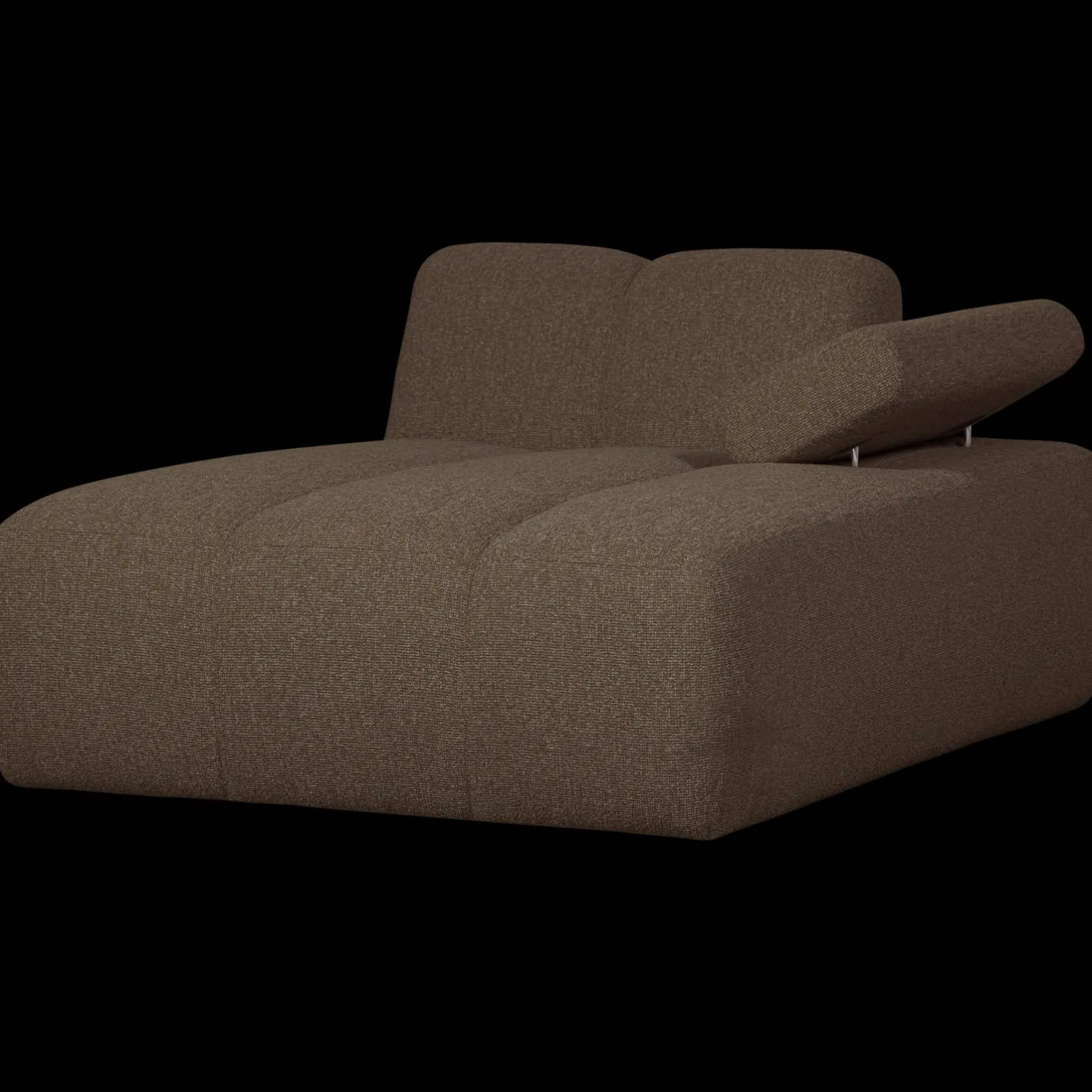 Sale WOOOD Mojo Bouclé Chaise Longue Brown Melange