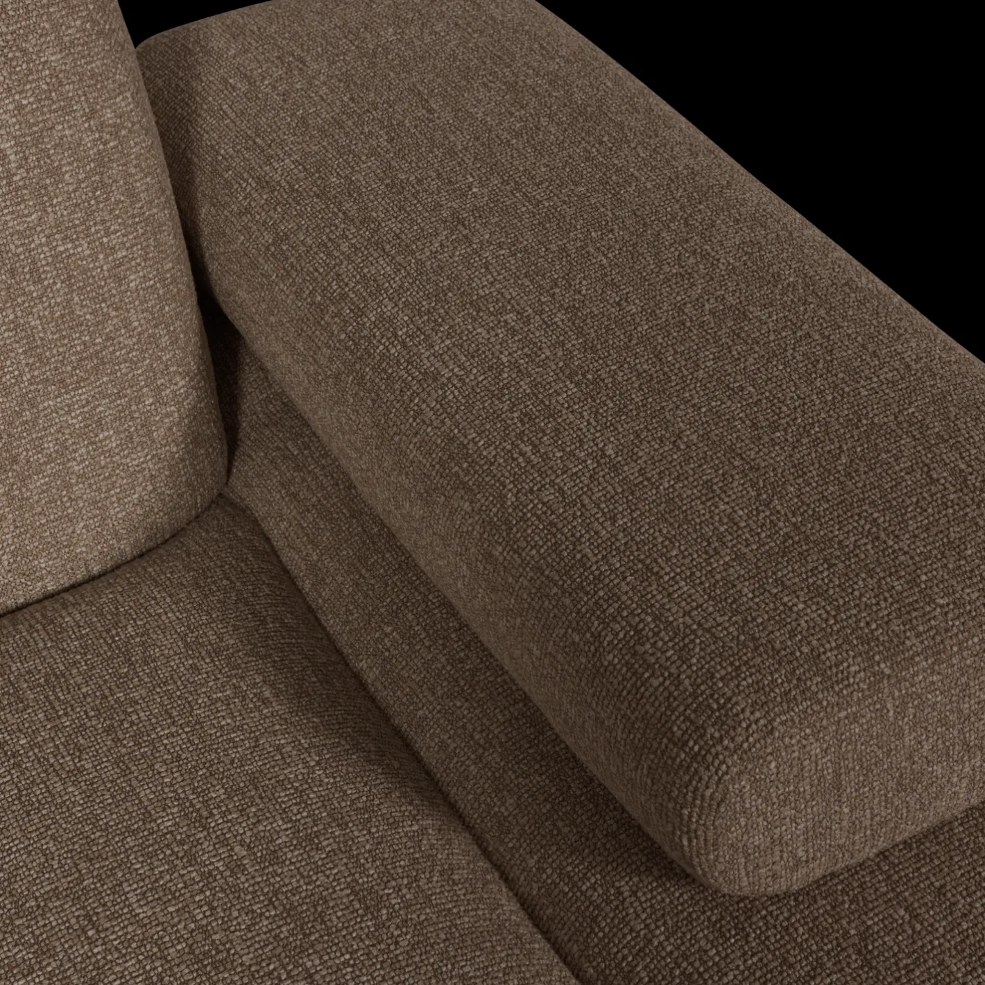 Sale WOOOD Mojo Bouclé Chaise Longue Brown Melange