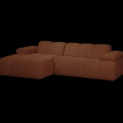 WOOOD Mojo Bouclé Chaise Longue Bank Rust Brown Melange