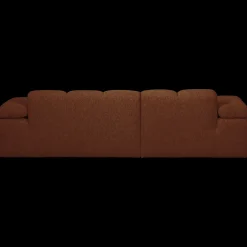 WOOOD Mojo Bouclé Chaise Longue Bank Rust Brown Melange
