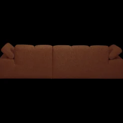 Clearance WOOOD Mojo Bouclé Chaise Longue Bank Rust Brown Melange