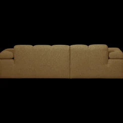 New WOOOD Mojo Bouclé Chaise Longue Bank Yellow, Brown Melange