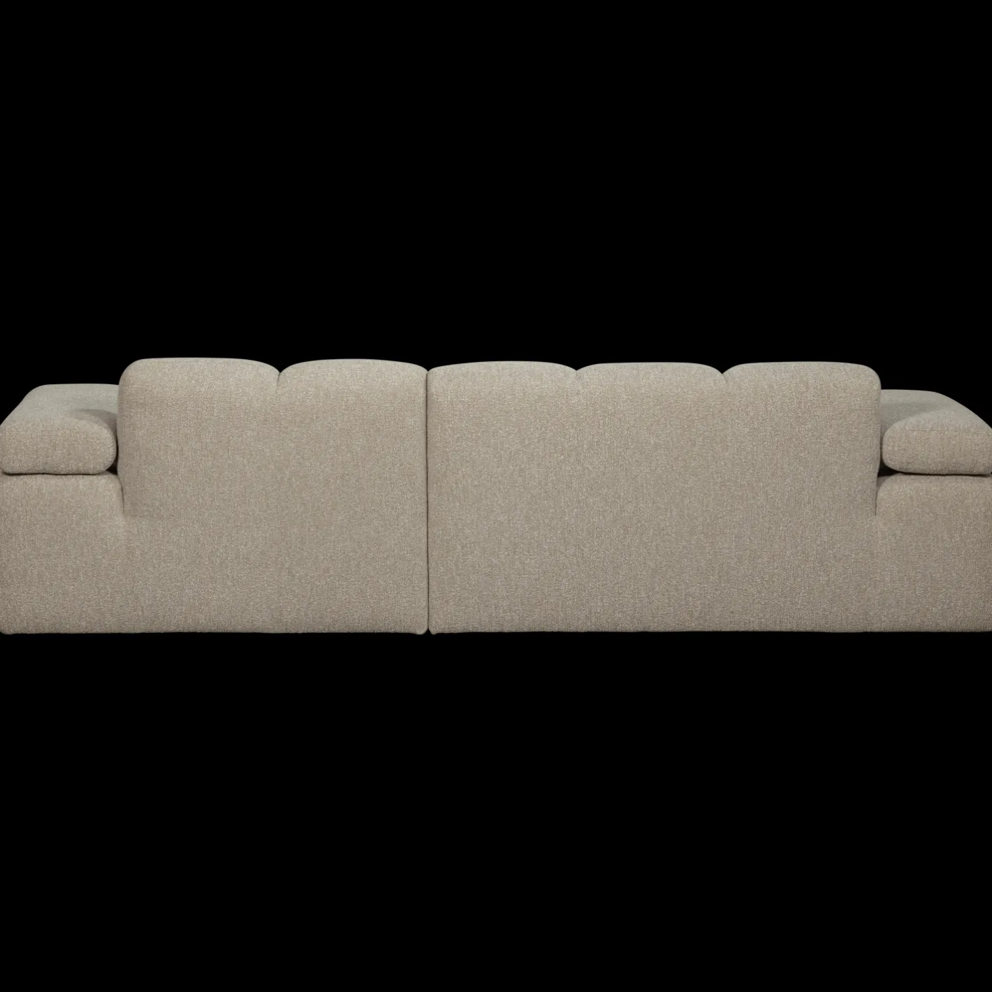 Clearance WOOOD Mojo Bouclé Chaise Longue Bank Beige Melange