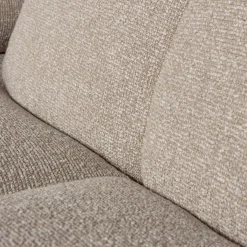 Clearance WOOOD Mojo Bouclé Chaise Longue Bank Beige Melange